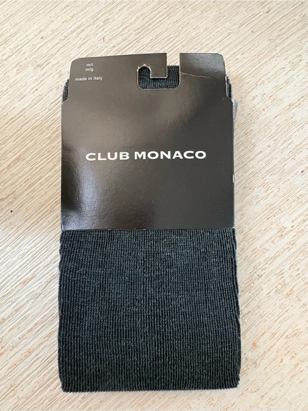 NWT Club Monaco Dark Gray Cashmere Tights Size M/L